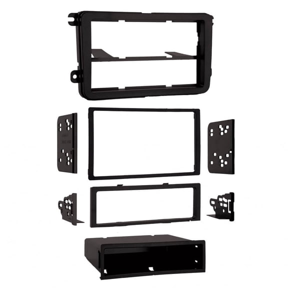 Metra 99-9011 Single DIN Installation Multi-Kit for Select 2005-2009 Volkswagen Vehicles, Black