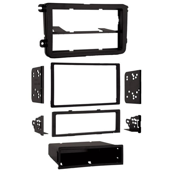 Metra 99-9011 Single DIN Installation Multi-Kit for Select 2005-2009 Volkswagen Vehicles, Black