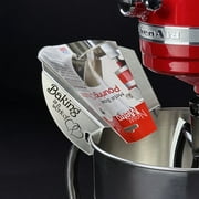 New Metro Design Pouring Chute Stand Mixer Replacement Pouring Shield with Unique Laser Etched Motto, Baking is a Work of Heart