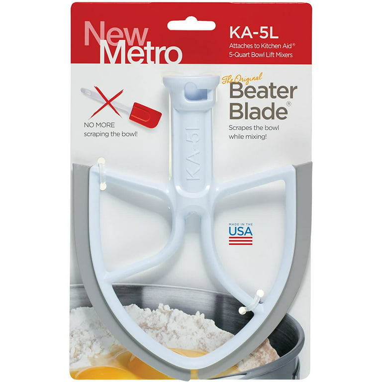 Plastic KA-TH BeaterBlade / Fits Tilt-Head 4.5 & 5 QT Mixers / Fits 3.5 &  5-QT Glass Bowls too — BeaterBlade