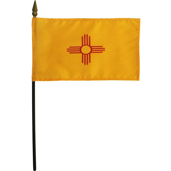 New Mexico - 4"X6" Stick Flag
