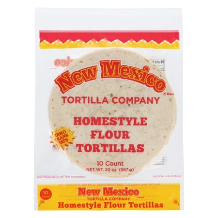 New Mexico Tortilla Company 8" Flour Tortillas, 10 Count (20 oz)