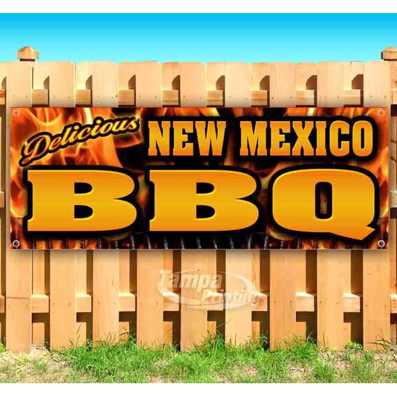 New Mexico BBQ 13 oz Vinyl Banner With Metal Grommets