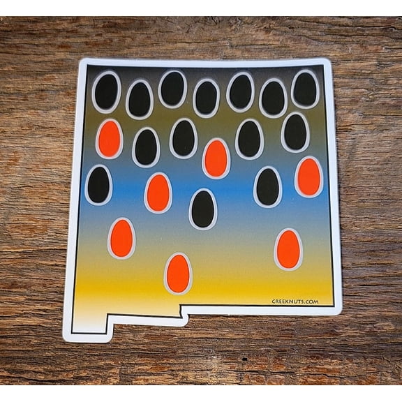 New Mexico Brown Trout Skin Sticker Decal