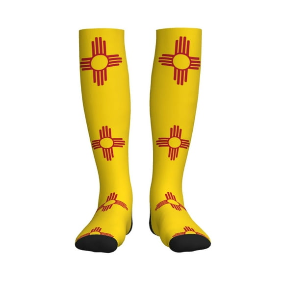 New Mexico Compression Socks for Women Men Circulation Graduated Supports Socks for Running Athletic Sports