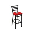 thumbnail image 1 of L004 - 25" Black Wrinkle New Mexico Stationary Counter Stool with Ladder Style Back by Holland Bar Stool Co., 1 of 2