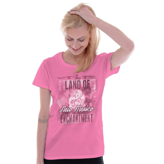 New Mexico Cute State Flower Souvenir Womens Slim Fit Graphic Tee Brisco Brands S