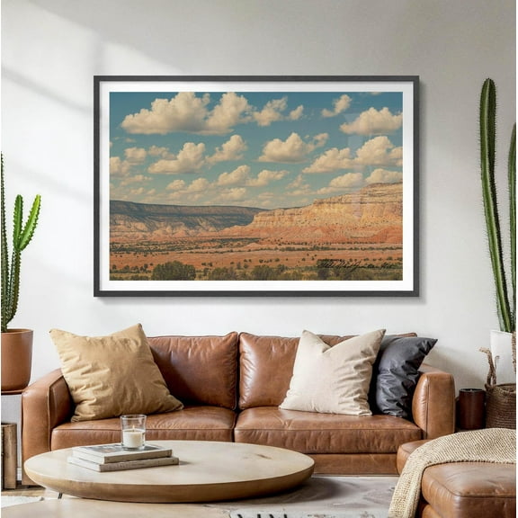 New Mexico Desert Landscape Fine Art Print — Southwestern Canyon Wall Photography, Authentic Western Art By Wild West Frontier Art Home Decor #2984, Unframed Poster Size 8x12