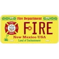 thumbnail image 1 of New Mexico Fire And Rescue Novelty Car Auto License Plate, 1 of 2