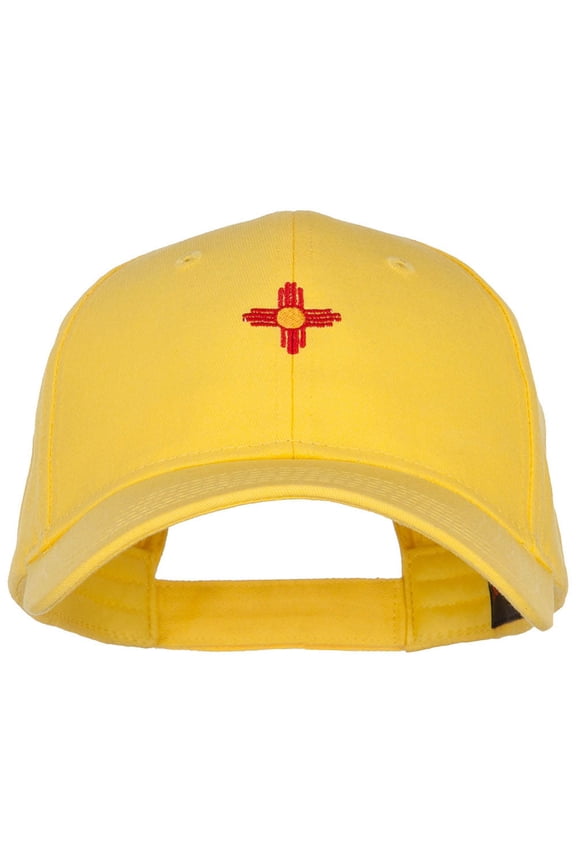 New Mexico Flag Logo Embroidered Low Cap - Yellow OSFM
