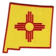 thumbnail image 1 of New Mexico Flag State Embroidered Iron On Patch, 1 of 2