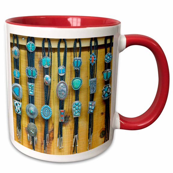 3drose, New Mexico, Gallup, Bolo Ties for Sale, Market - Us32 Rti0045 - Rob Tilley, 15oz Two-tone Red Mug