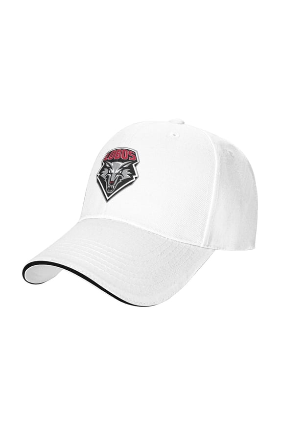 New Mexico Lobo Casual Sandwich Baseball Cap Adjustable For Men For Women