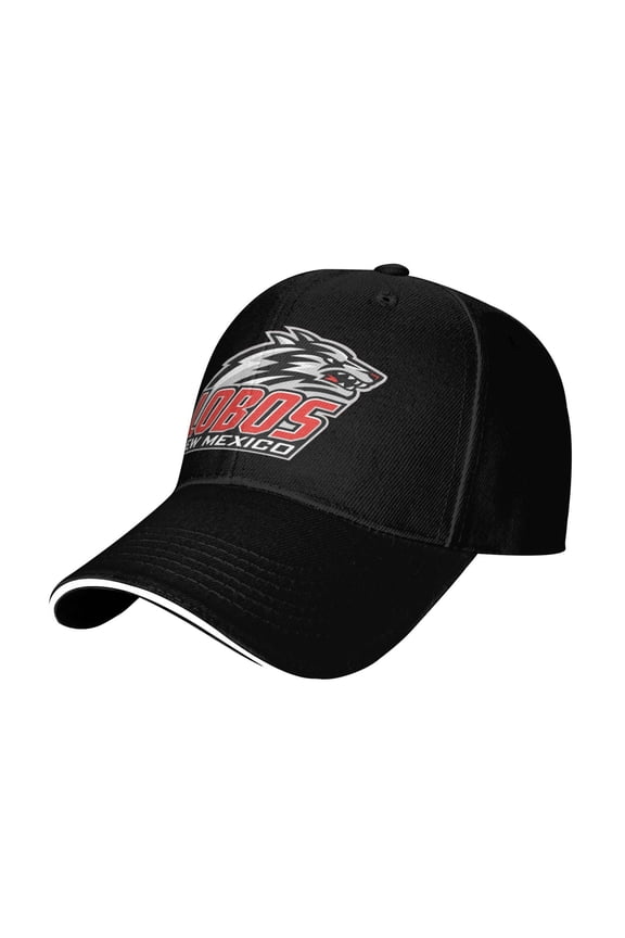 New Mexico Lobo Casual Sandwich Baseball Cap Adjustable For Men For Women