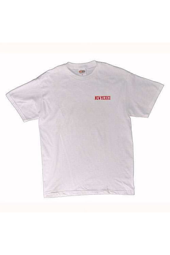 New Mexico Lobos T-shirt - White With Full Back