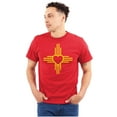 thumbnail image 1 of New Mexico Love Zia Sun Flag Symbol Men's Graphic T Shirt Tees Brisco Brands M, 1 of 6