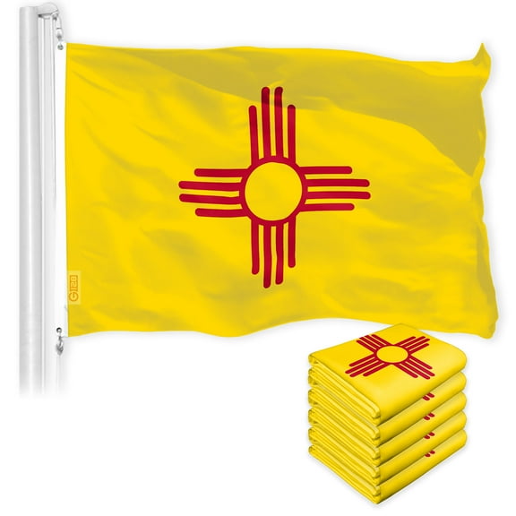 New Mexico NM State Flag 3x5FT 5-Pack 150D Printed Polyester By G128