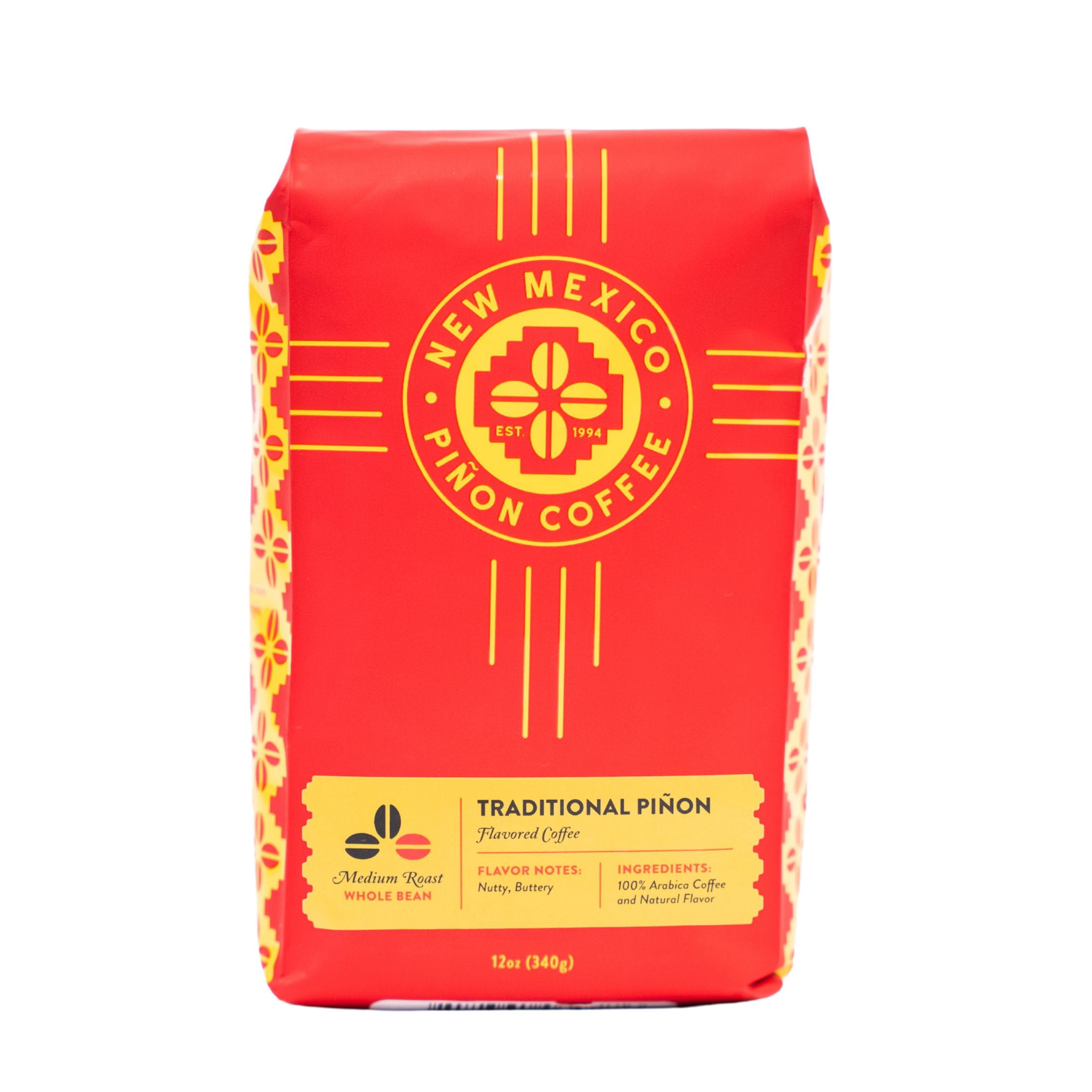 New Mexico Piñon Medium Roast Traditional Piñon Ground Coffee, 12 oz