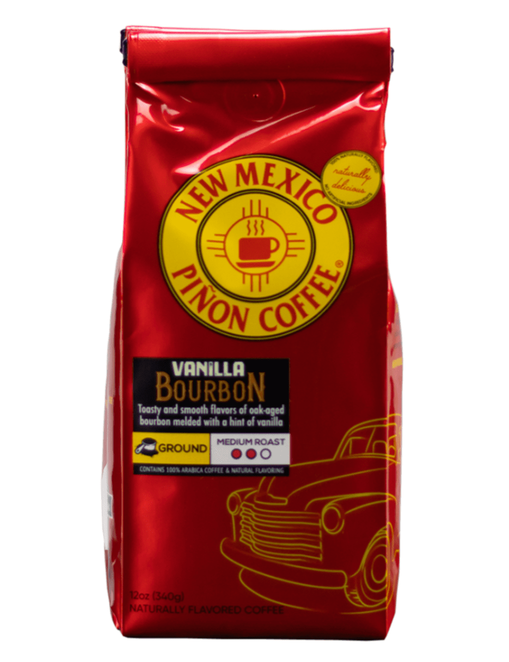 New Mexico Piñon Coffee Vanilla Bourbon Ground Coffee 12oz