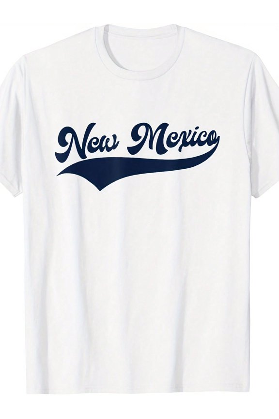 New Mexico - Retro TH*Rowback Design - Cla*Ssic T-S*Hirt220G Pure Cotton T-S*Hirt - C*Asual Style, Perfect For Fall And Winter, A Thoughtful Day Gift For Family And
