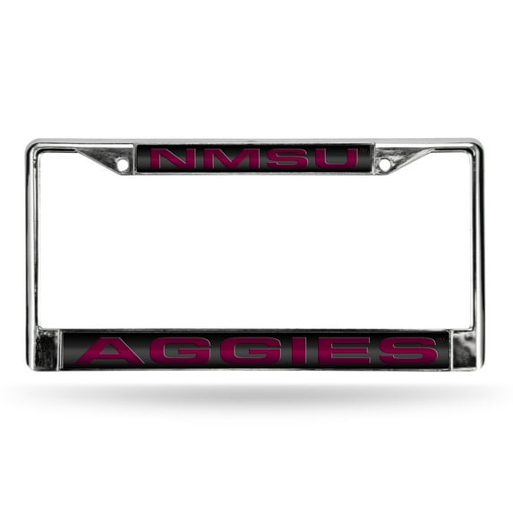 New Mexico State Aggies Chrome Metal Laser Cut License Plate Frame
