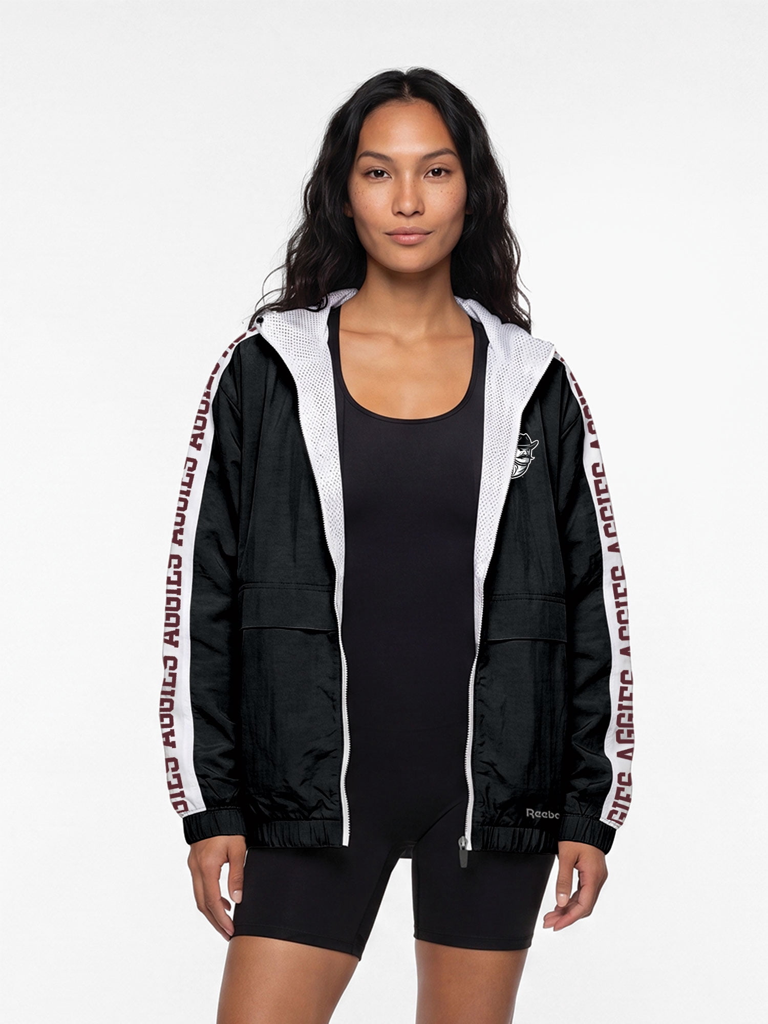 New Mexico State Aggies Reebok Womens Colorblocked Full Zip Jacket