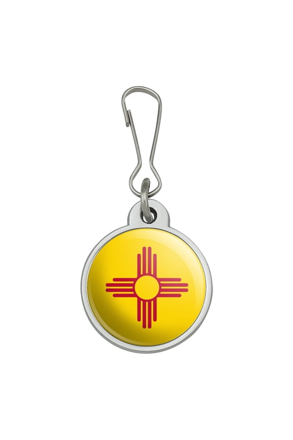 New Mexico State Flag Jacket Handbag Purse Luggage Backpack Zipper Pull Charm
