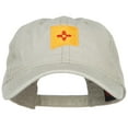 thumbnail image 1 of New Mexico State Flag Map Embroidered Washed Cap - Stone OSFM, 1 of 5