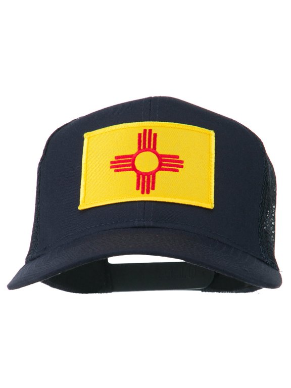 New Mexico State Flag Patched Mesh Cap - Navy OSFM