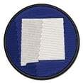 thumbnail image 1 of New Mexico State Silhouette Applique Multi-Color Embroidered Hook & Loop Patch - 3.5 Inch Large, 1 of 5