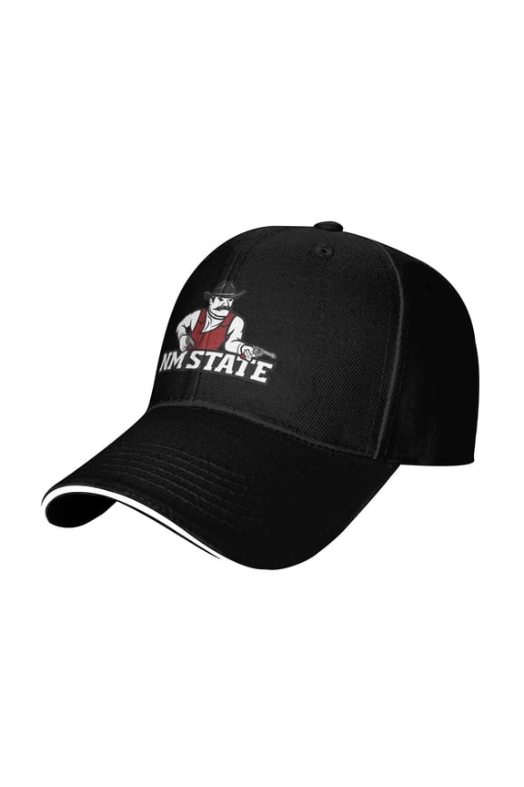 New Mexico State University-Grants Logo Casual Sandwich Baseball Cap Adjustable For Men For Women