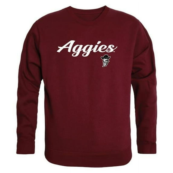 New Mexico State University Mens Script Crewneck T-Shirt, Maroon - Medium