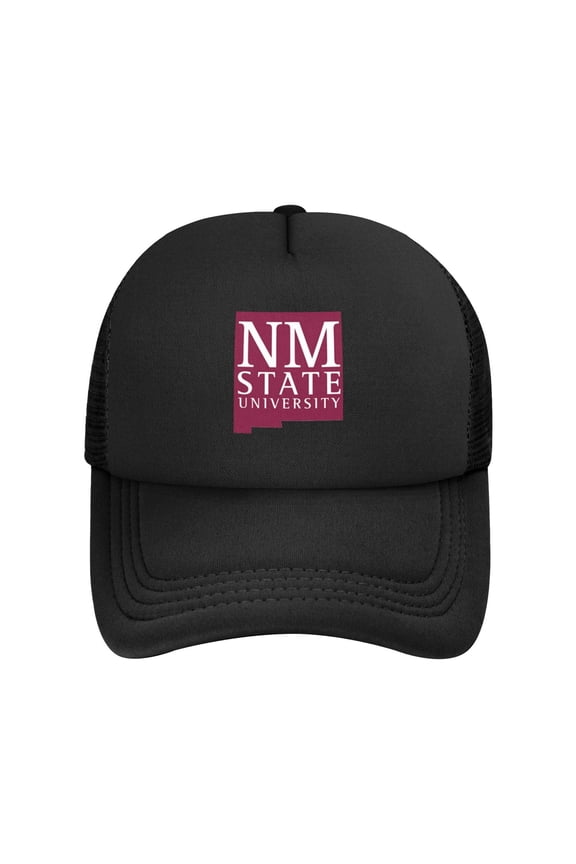 New Mexico State University Solid Color Lightweight Adult Mesh Baseball Cap