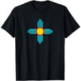 thumbnail image 1 of New Mexico State Zia Vintage Retro-Modern Design T-Shirt, 1 of 3