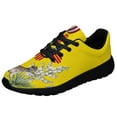thumbnail image 1 of New Mexico Stte Roadrunner Bird and Yucca Flower Shoes Sneakers Black Size 9.5, 1 of 7