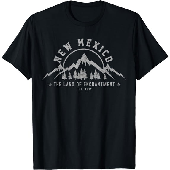 New Mexico The Land Of Enchantment Est. 1912 Mountains Gift T-Shirt