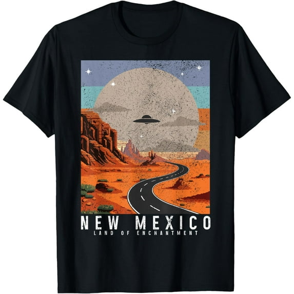 New Mexico The Pride UFO Vintage Roswell T-Shirt Tops Tee