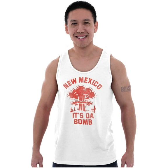 New Mexico Trinity Desert Landmark Tank Top T Shirts Men Women Brisco Brands S