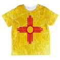 thumbnail image 1 of New Mexico Vintage Distressed State Flag All Over Toddler T Shirt Multi 6T, 1 of 2