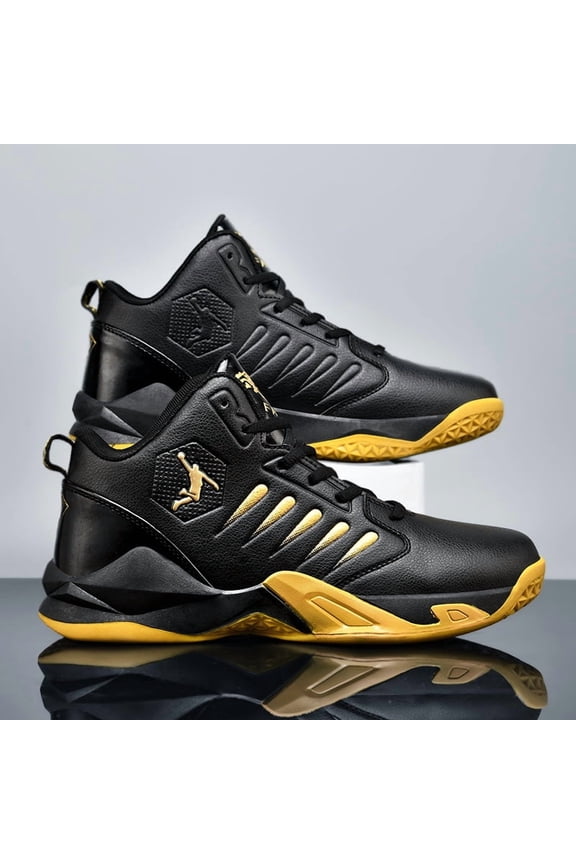 New Mid-Top Athletic Sneakers for Students, Durable Full Size Training Shoes, Cushioned Basketball Footwear for Campus