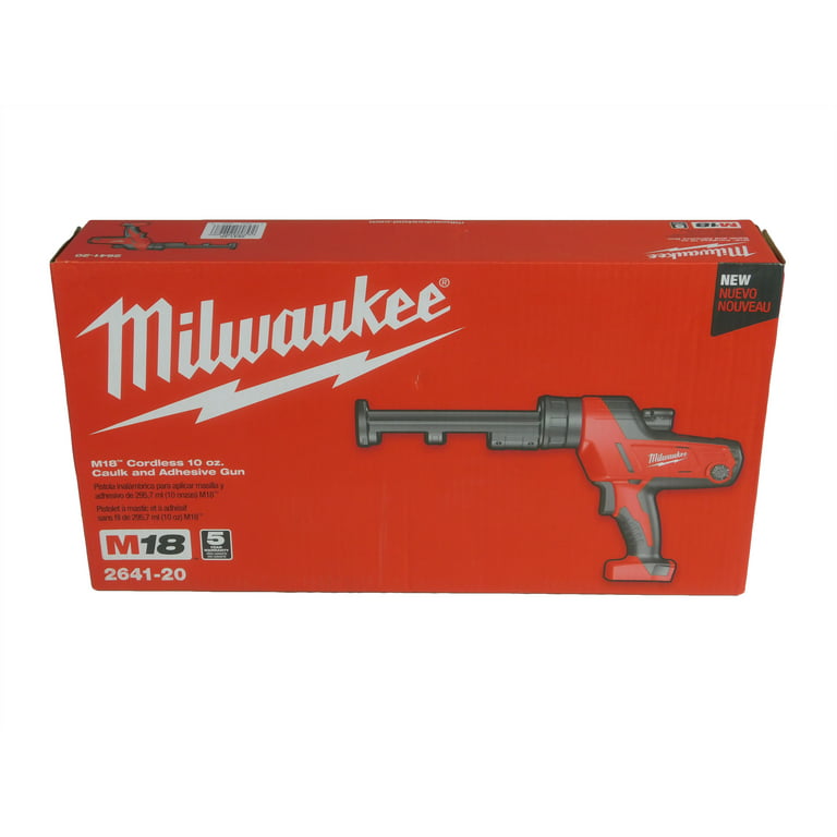 New Milwaukee 2641-20 M18 18 Volt Cordless 10oz Caulk & Adhesive Gun Tool  Sale 