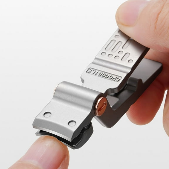 New Mini Alligator Design Nail Clipper, Powder Casting Process Nail Cutter, Wide Opening Portable Nail Clippers, 420 Stainless Steel, Effortless Cutting, Opens up to 10mm, Durable and Easy to Use