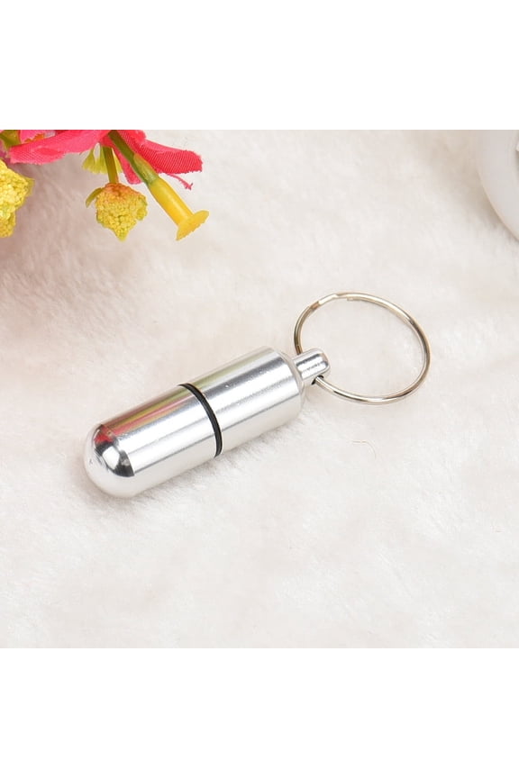 New Mini Aluminum Bottle Holder Container Keychain Hiking Back Packing