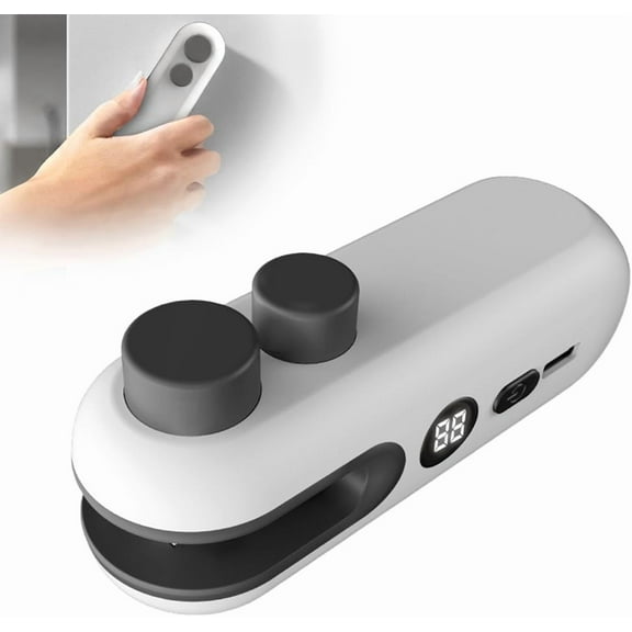 New Mini Bag Sealer: Type-C Rechargeable Handheld Sealer  Perfect for Sealing Snack & Chip Bags On-the-Go2 PCS 