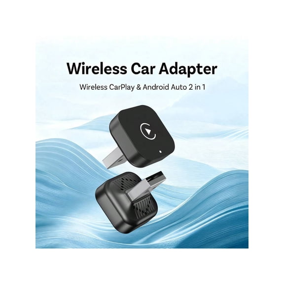 New Mini Wireless CarPlay Adapter Android Auto Compatible with Original Car Devices iOS 10 Android 11 Plug and Play Auto Connect