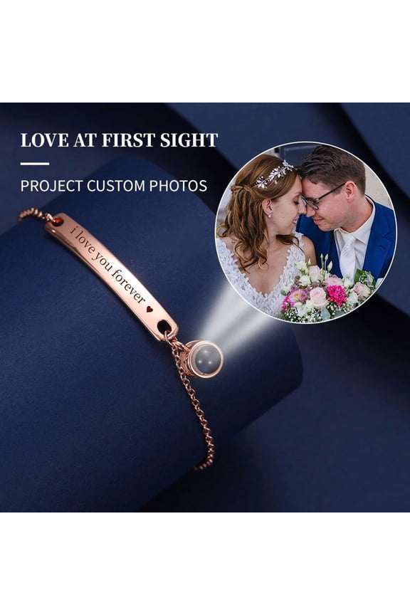 New Minimalist High-definition Color Photo Projection Bracelet
