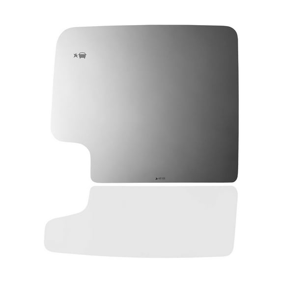 New Mirror Glass for 2020-2021 Chevrolet Silverado 2500 HD Upper Flat Driver Side W/O Baking Plate