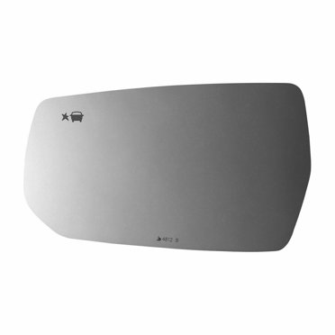 Passenger Side Convex Mirror Glass For 08-12 Malibu & 07-09 Aura - Burco 5296, Adhesive Mount