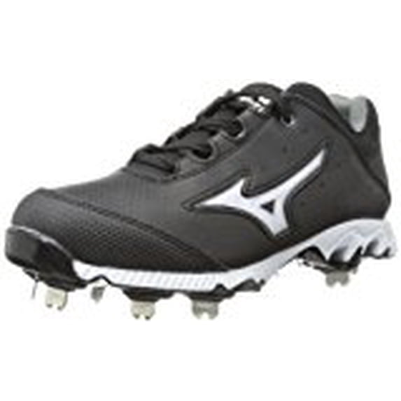 New Mizuno Swift 3 Switch 320452 Softball Cleat Womens 10.5 Blk/Wht Metal Cleat