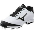 thumbnail image 1 of New Mizuno Vapor Elite 7 320443 Size Mens 9 Baseball Metal Cleats Wht/Blk, 1 of 1